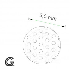 Silicone sponge rubber round cord white | Ø 3,5 mm